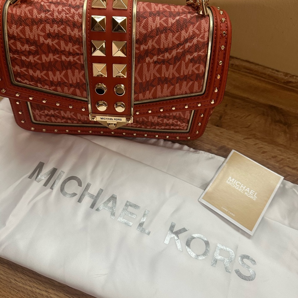 Michael Kors Red Studded Women's Bag